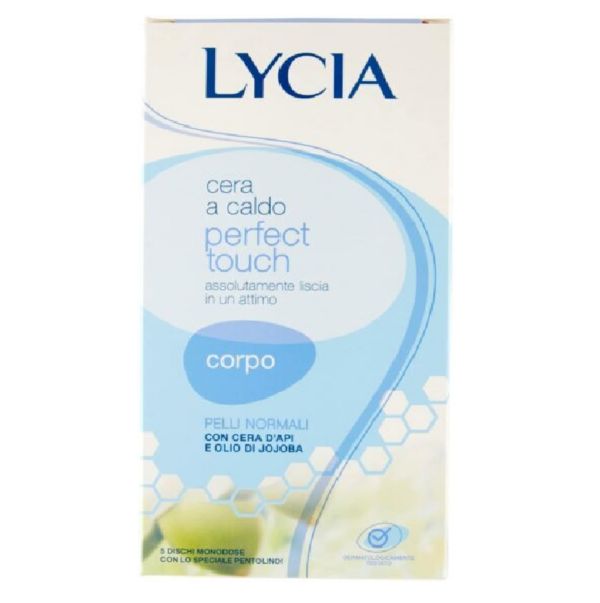 LYCIA PERFECT TOUCH CERA A CALDO CORPO 5 DISCHI MONODOSE