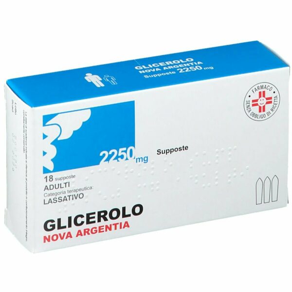 NOVA ARGENTIA GLICEROLO ADULTI 18 SUPPOSTE 2250MG