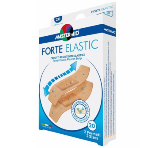 M-AID FORTE ELASTIC CEROTTI RESISTENTI ELASTICI 2 FORMATI 20 PEZZI