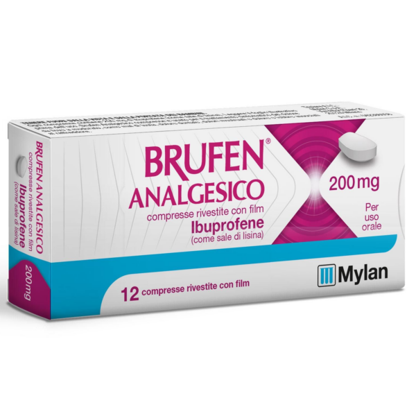 BRUFEN ANALGESICO PER USO ORALE 12 COMPRESSE RIVESTITE CON FILM 200MG