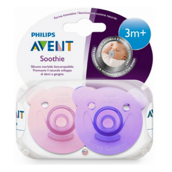 AVENT SUCCHIETTO SOOTHIE 3M+ FEMMINA DOPPIO