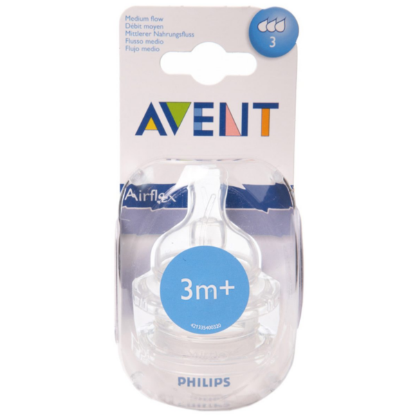 AVENT TETTARELLA AIRFLEX 3M+ FLUSSO MEDIO