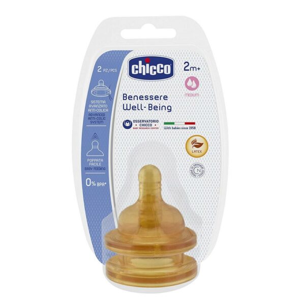CHICCO TETTARELLA CAUCCIU FLUSSO MEDIO 2M+ 2 PEZZI