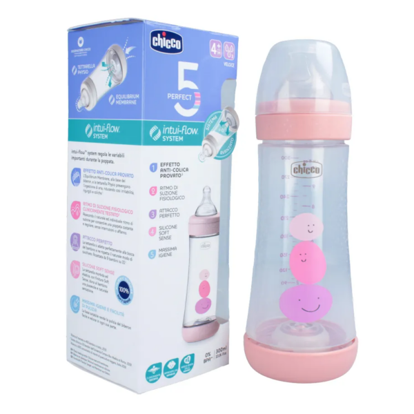 CHICCO PERFECT 5 FLUSSO VELOCE 4M+ 300ML FEMMINA