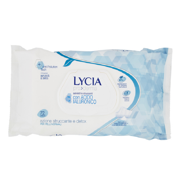 LYCIA SALVIETTE CON ACIDO IALURONICO 72 PEZZI