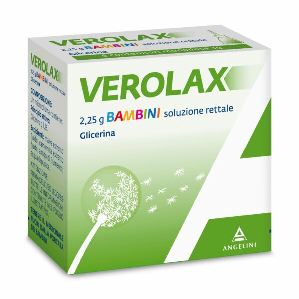 VEROLAX BAMBINI 6 CONTENITORI MONODOSE DA 3G