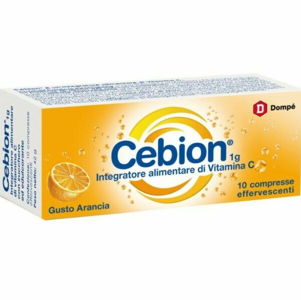 CEBION 1G INTEGRATORE ALIMENTARE GUSTO ARANCIA 10 COMPRESSE