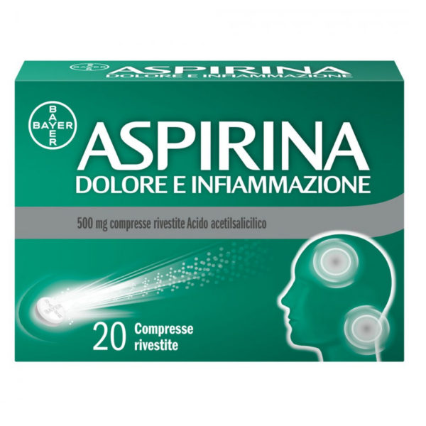 ASPIRINA DOLORE E INFIAMMAZIONE 500MG 20 COMPRESSE