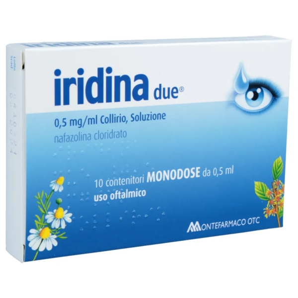 IRIDINA DUE COLLIRIO 0,5MG/ML 10 CONTENITORI MONODOSE