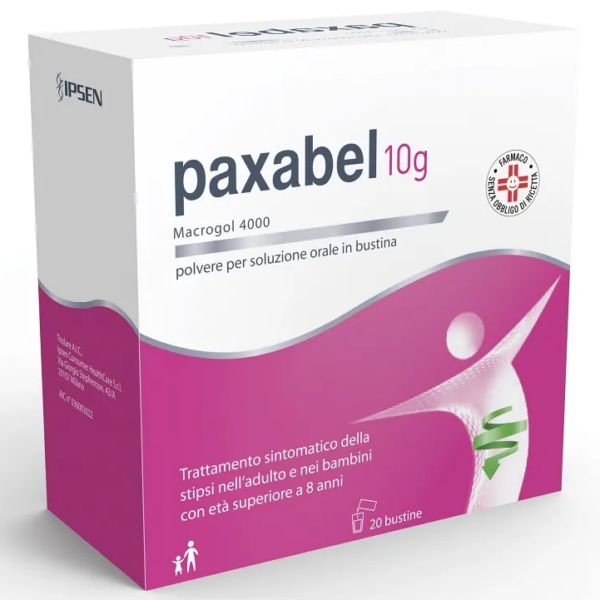 PAXABEL 10G MACROGOL 4000 20 BUSTINE