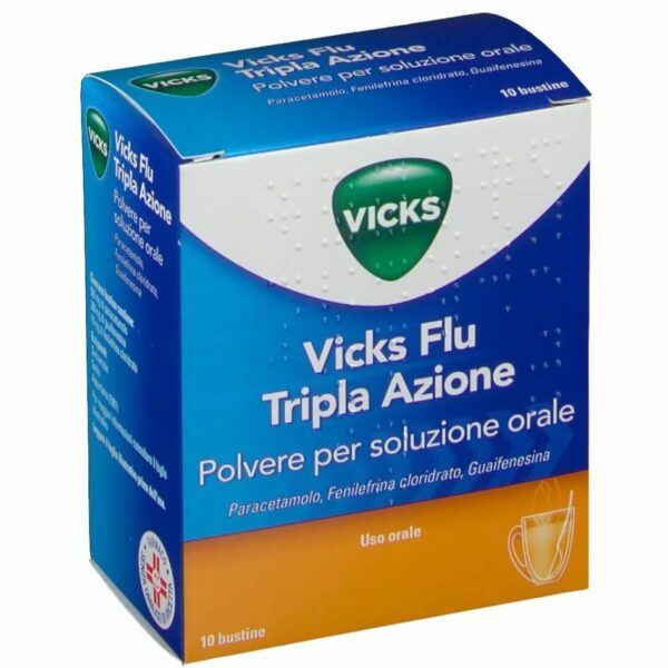 VICKS FLU TRIPLA AZIONE 500MG/200MG/10MG 10 BUSTINE