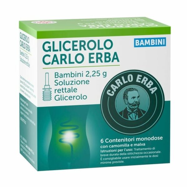 GLICEROLO CARLO ERBA 2,25G BAMBINI 6 CONTENITORI