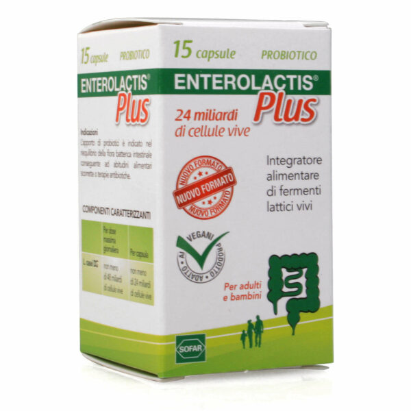 ENTEROLACTIS PLUS 24 MILIARDI 15 CAPSULE