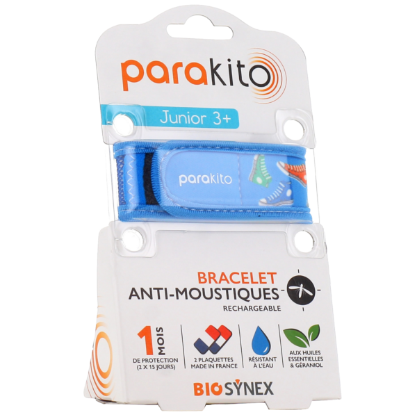 PARAKITO JUNIOR 3+ BRACCIALETTO ANTIZANZARE RICARICABILE 1 PEZZO