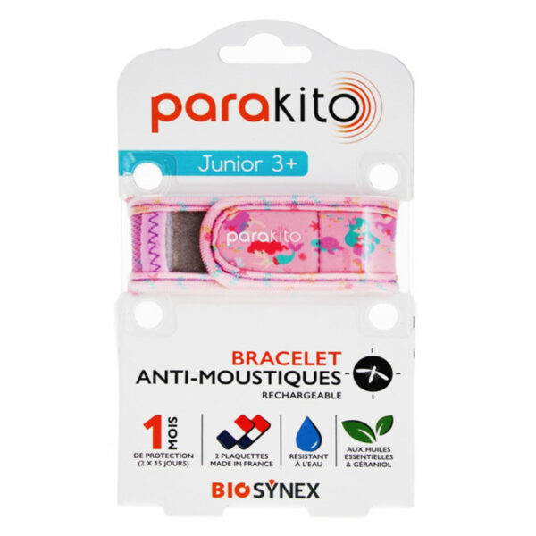 PARAKITO JUNIOR 3+ BRACCIALETTO ANTIZANZARE RICARICABILE 1 PEZZO