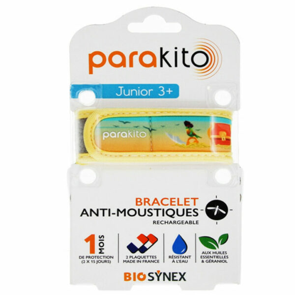PARAKITO JUNIOR 3+ BRACCIALETTO ANTIZANZARE RICARICABILE 1 PEZZO