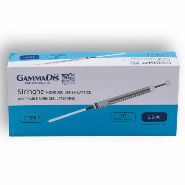 GAMMADIS SIRINGHE MONOUSO STERILE 2,5ML 10 PEZZI