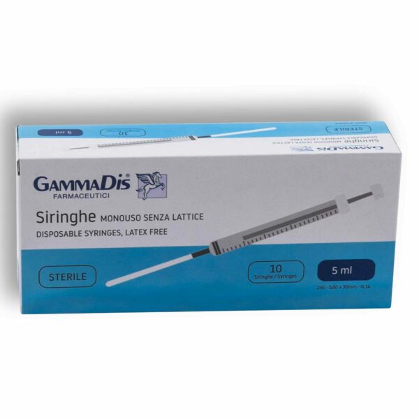 GAMMADIS SIRINGHE MONOUSO STERILE 5ML 10 PEZZI