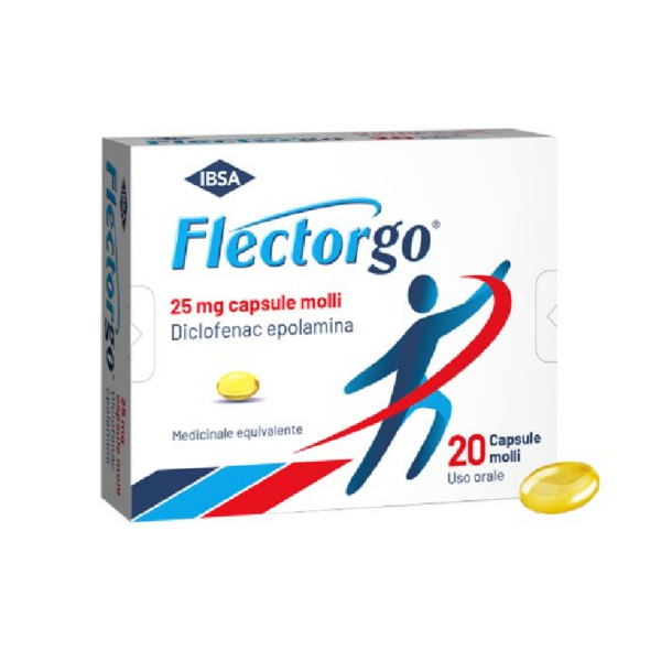 FLECTORGO 25MG 20 CAPSULE MOLLI