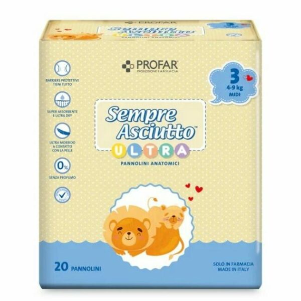 PROFAR SEMPRE ASCIUTTO PANNOLINI TG3