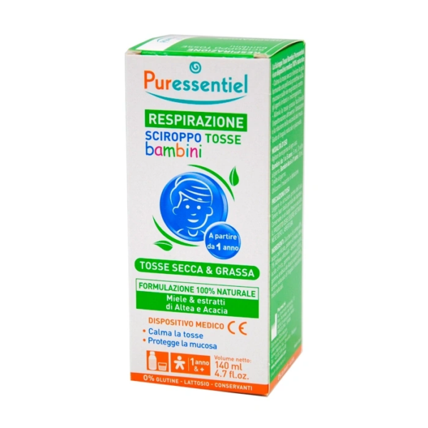 PURESSENTIEL SCIROPPO TOSSE BAMBINI 140ML