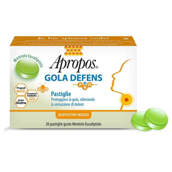 APROPOS GOLA DEFENS PRO 20 PASTIGLIE MENTOLO EUCALIPTOLO