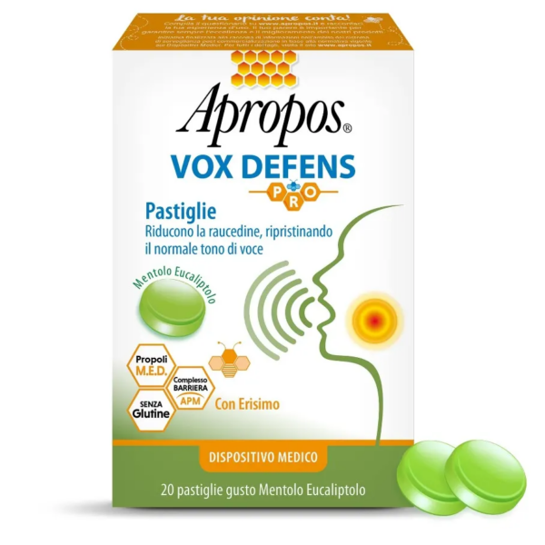 APROPOS VOX DEFENS PRO 20 PASTIGLIE MENTOLO EUCALIPTOLO