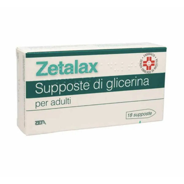 ZETALAX 18 SUPPOSTE DI GLICERINA PER ADULTI