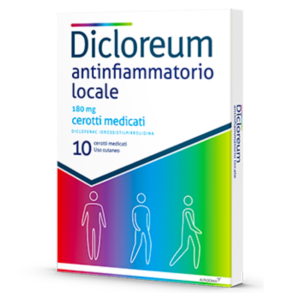 DICLOREUM ANTINFIAMMATORIO LOCALE 10 CEROTTI
