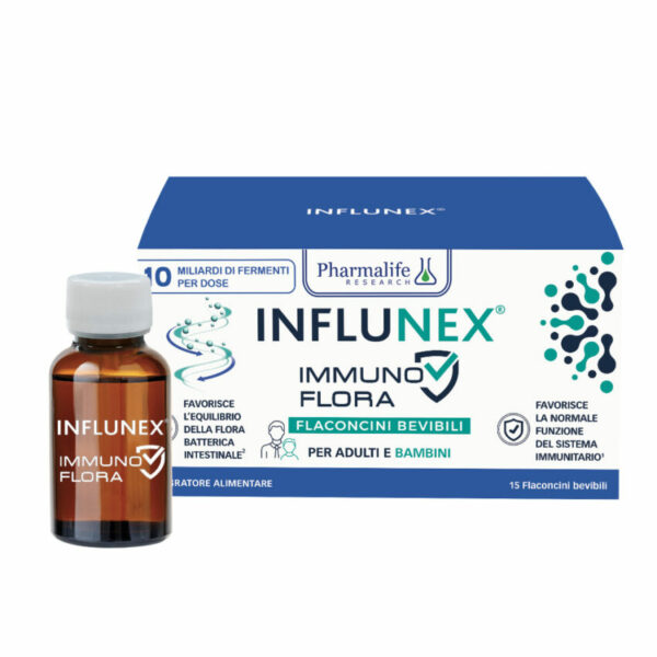 INFLUNEX IMMUNO FLORA 15 FLACONCINI
